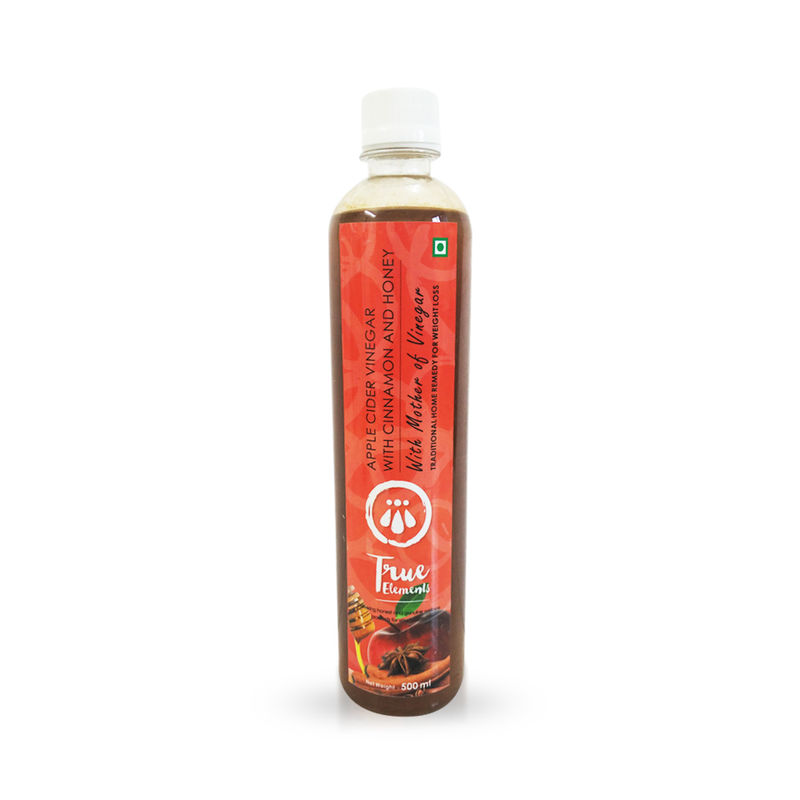 True Elements Apple Cider Vinegar With Cinnamon And Honey