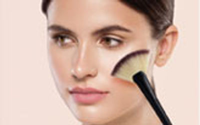 Blend it on the highest point of your cheekbone