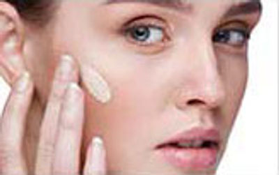Start applying from the centre of the face