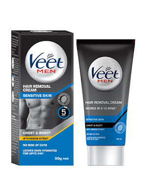 Veet Hair Removal Cream For Men Sensitive Skin At Nykaaman Com
