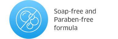 Soap-free and Paraben-free formula